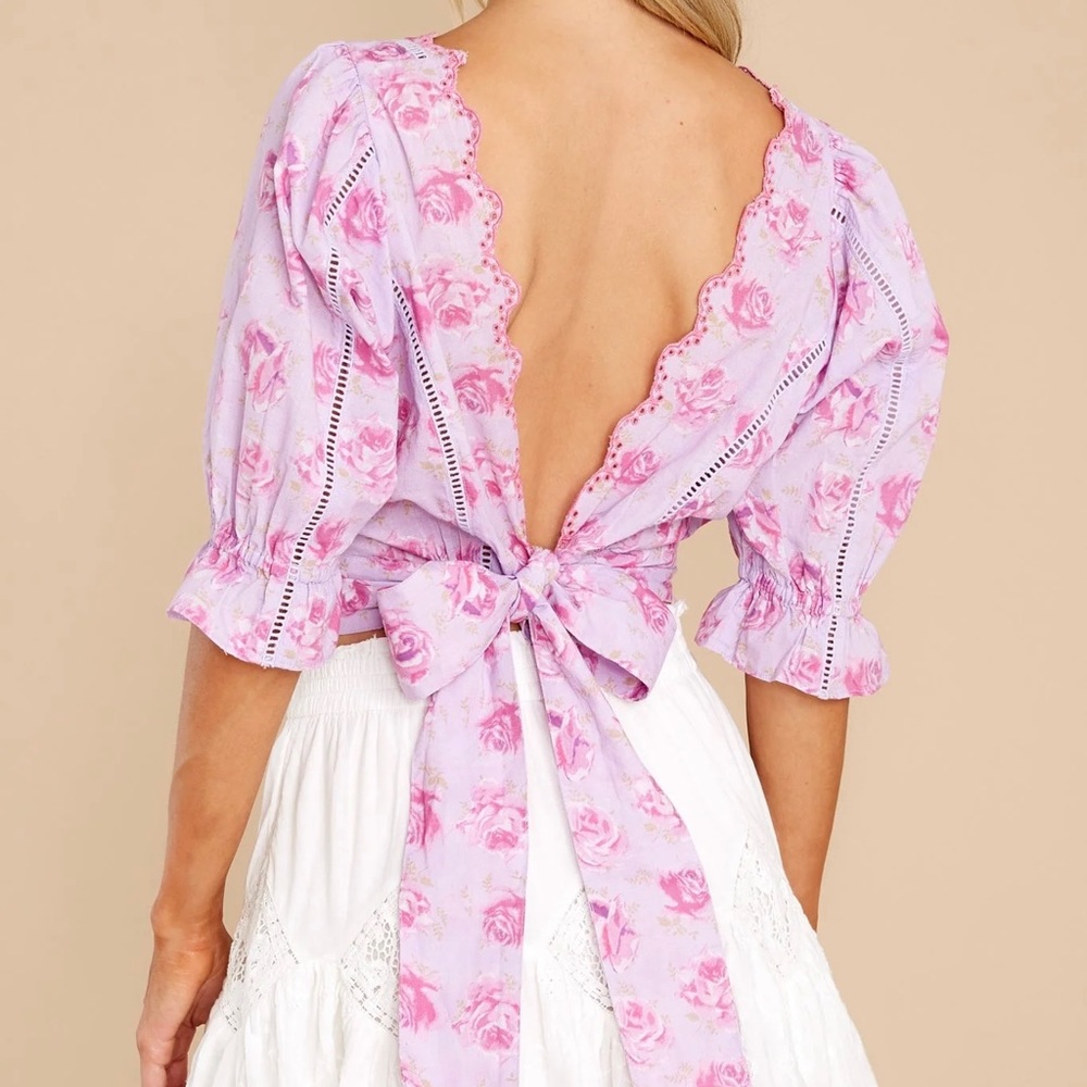 Love Shack Fancy Karsten Crop Top